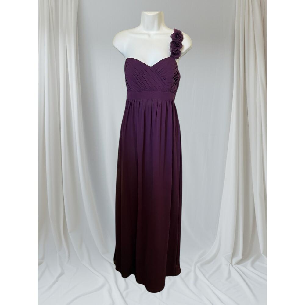 Alfred Angelo Grape One-Shoulder Formal Dress - NWT 8